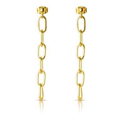GOLD PLATED LINKS EARRING - DST1-0321D