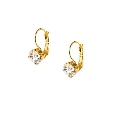 COLOR STONE HOOK EARRINGS - DST1-0010BCRD