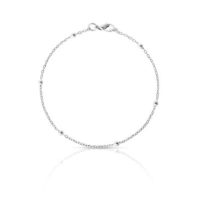 SILVER PLATED BEADS BRACELET - DST4-0314P