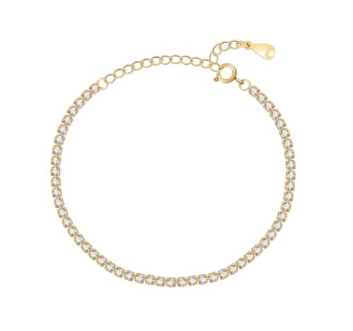 PULSERA CRISTALES CHAPADO ORO - DST4-0311CRD