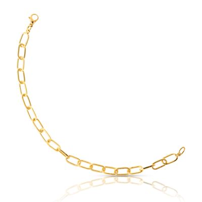 PULSERA ESLABONES CHAPADO ORO - DST4-0321D