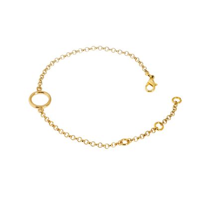 GOLD PLATED CIRCLE BRACELET - DST4-0156CID