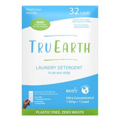 TRU EARTH ECO-STRIPS DETERGENTE PARA LAVANDERÍA 32 cargas