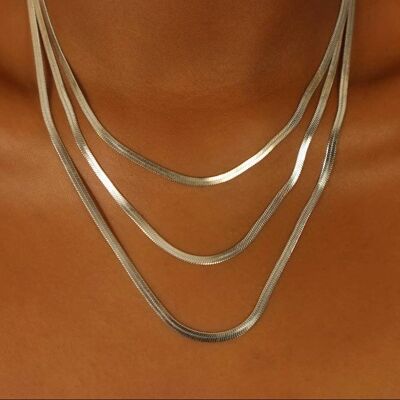 Ini Triple Layered  Stainless Steel Necklace