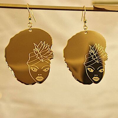 Uche 18ct Gold Plated Stainless Steel Earrings