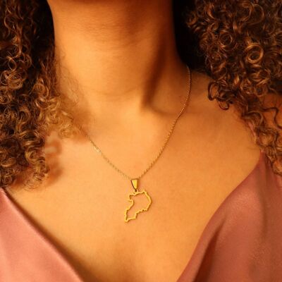 Uganda 18ct Gold Plated Stainless Steel  Necklace