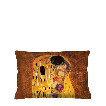 Klimt The Kiss Home Coussin décoratif Bertoni 40 x 60 cm.