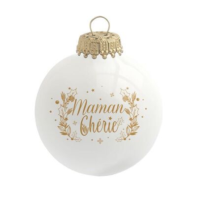 Boule de Noël Maman chérie - en verre