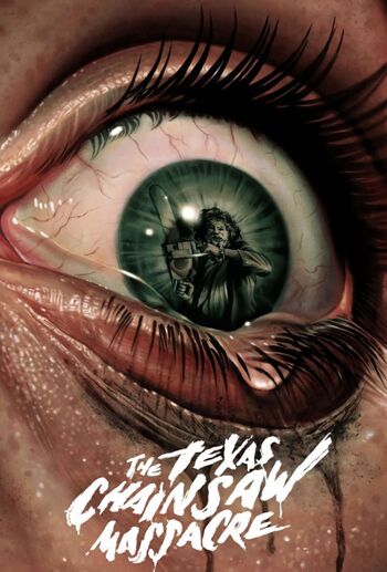 Texas Chainsaw Massacre Eye Plaque Métallique