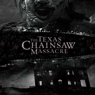 Cartel de metal de película Texas Chainsaw Massacre