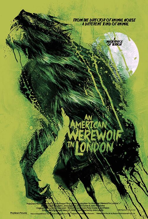 American Werewolf in London Metal Sign