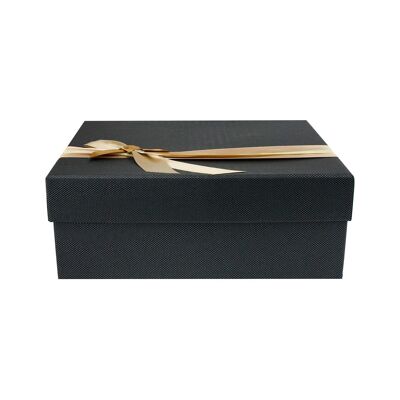 Caja Negra con Tapa - 29 x 21 x 9 cm