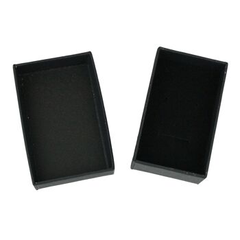 Boîtes à pendentifs en carton noir 2