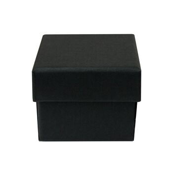 Boîtes à bijoux en carton carré noir 5