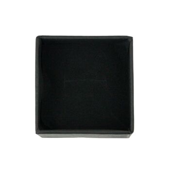 Boîtes à bijoux en carton carré noir 6