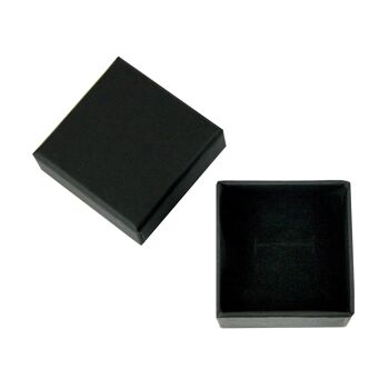 Boîtes à bijoux en carton carré noir 8