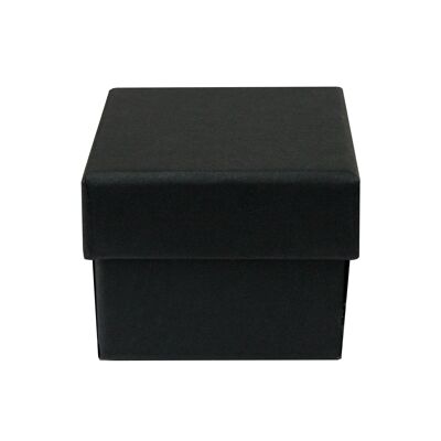 Black Square Cardboard Jewellery Ring Boxes