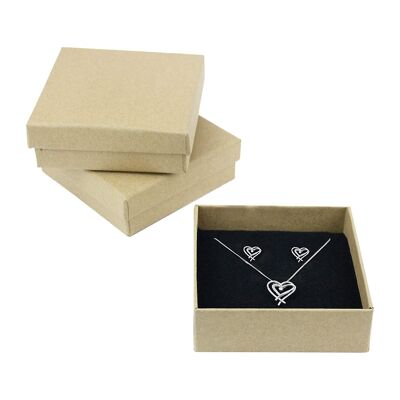 Brown Cardboard Jewellery Pendant Boxes