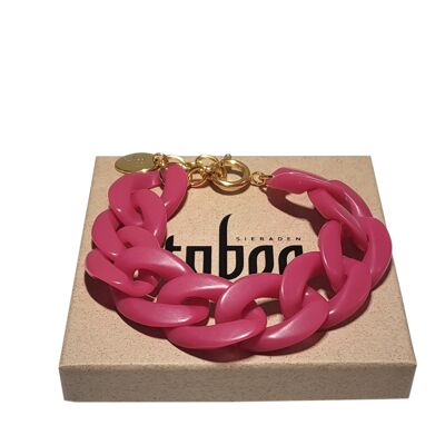 Women's bracelet BEAU matt magenta pink