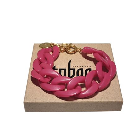 Women's bracelet BEAU matt magenta pink