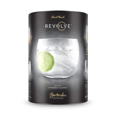 Bicchieri da cocktail Final Touch Revolve – Set di 2 (500 ml ciascuno)