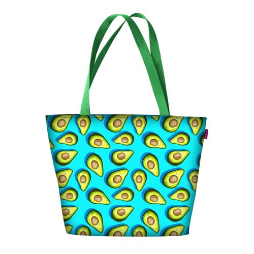 Borsa A Tracolla Avocado In Canvas Linea Holiday Bertoni