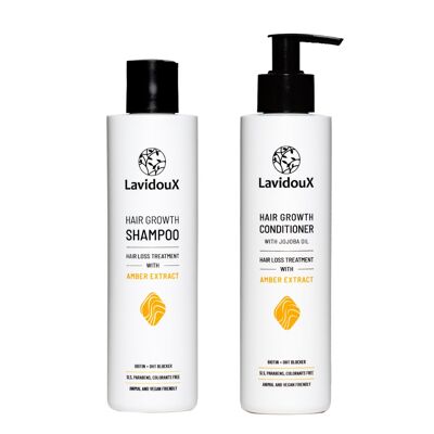 Set shampoo e balsamo per la crescita dei capelli