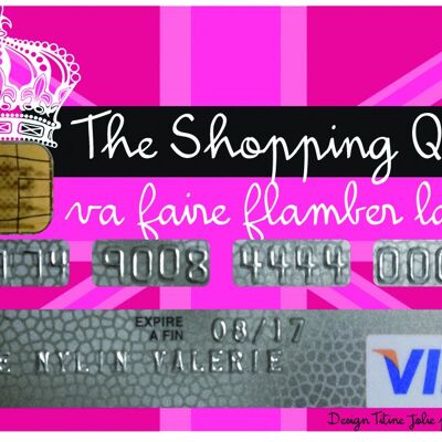 ADHESIVE CB THE SHOPPING QUEEN VALÉRIE NYLIN