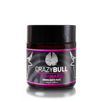 Crazy Bull Play Hard Pâte coiffante mate à tenue forte 1