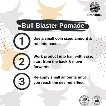 Crazy Bull - Bull Blaster Strong Hold Water Styling Pomade 3