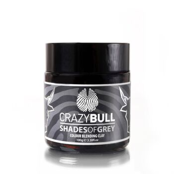 Crazy Bull Shades of Grey Color Tint Blending Argile Coiffante 1