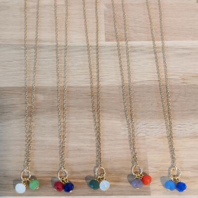 Set of 5 FINE necklaces, short necklaces, winter collection, Christmas presentation. Season pack