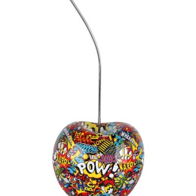 ADM – Harzskulptur „Cherry“ – Color Graffiti2 – 54 x 22 x 18 cm