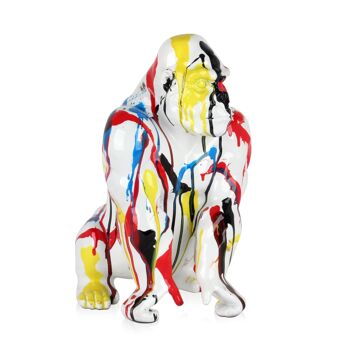 ADM - Sculpture en résine 'Orangutan' - Couleur Multicolore - 38 x 27 x 25 cm 7