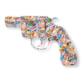 ADM - Sculpture en résine 'Gun' - Color Graffiti1 - 32 x 47 x 5 cm 6