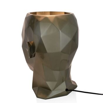 ADM - Lampe 'Tête d'Homme' - Couleur Anthracite - 39 x 37 x 29 cm 8