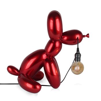 ADM - Lampe 'Chien ballon assis' - Rouge - 46 x 31 x 50 cm 7