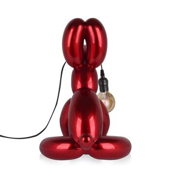 ADM - Lampe 'Chien ballon assis' - Rouge - 46 x 31 x 50 cm 3