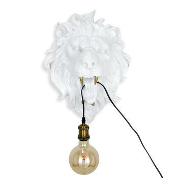 ADM - Lampe 'Tête de Lion' - Couleur Blanc - 56 x 39 x 37 cm 6