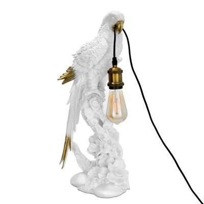 ADM – Lampe „Papagei“ – Weiß – 60 x 27 x 20 cm