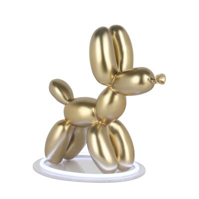 ADM - Lampe led 'Balloon dog' - Couleur or - 27 x 29 x 17 cm