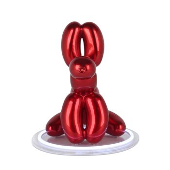 ADM - Lampe Led 'Chien Ballon Assis' - Couleur Rouge - 23 x 23 x 32 cm 9