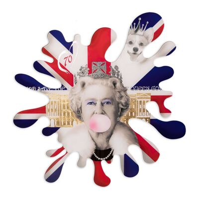 ADM - Print on plexiglass 'Elizabeth II Jubilee' - Multicolour - 80 x 80 x 0,5 cm