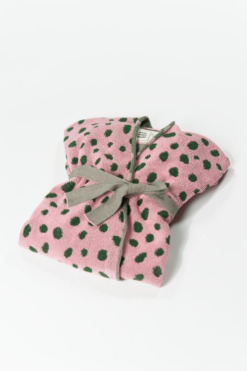 Pebbles Bathrobe |   Pink & Green