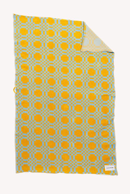 Weave Beach Towel | Caramel & Sky