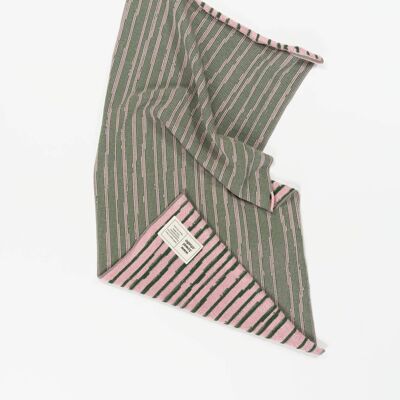 Asciugamano da palestra a righe | Rosa e verde