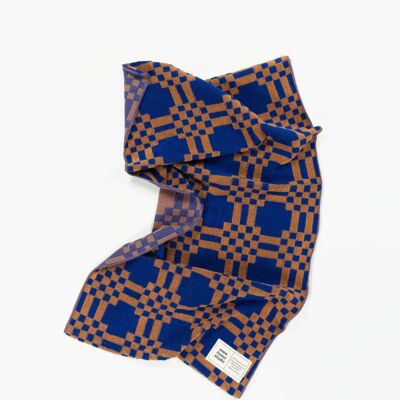 Asciugamano da palestra intrecciato | Azzurro & Castagna