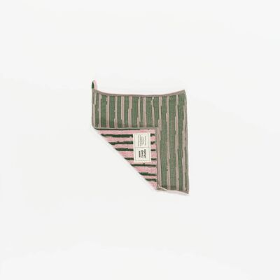 Stripe Wash Cloth | Pink & Green