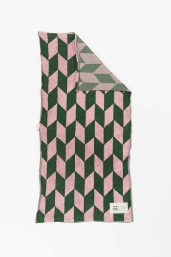 Serviette de gym Arrow Tail | Rose & Vert 2