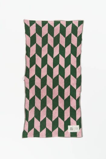 Serviette de gym Arrow Tail | Rose & Vert 3